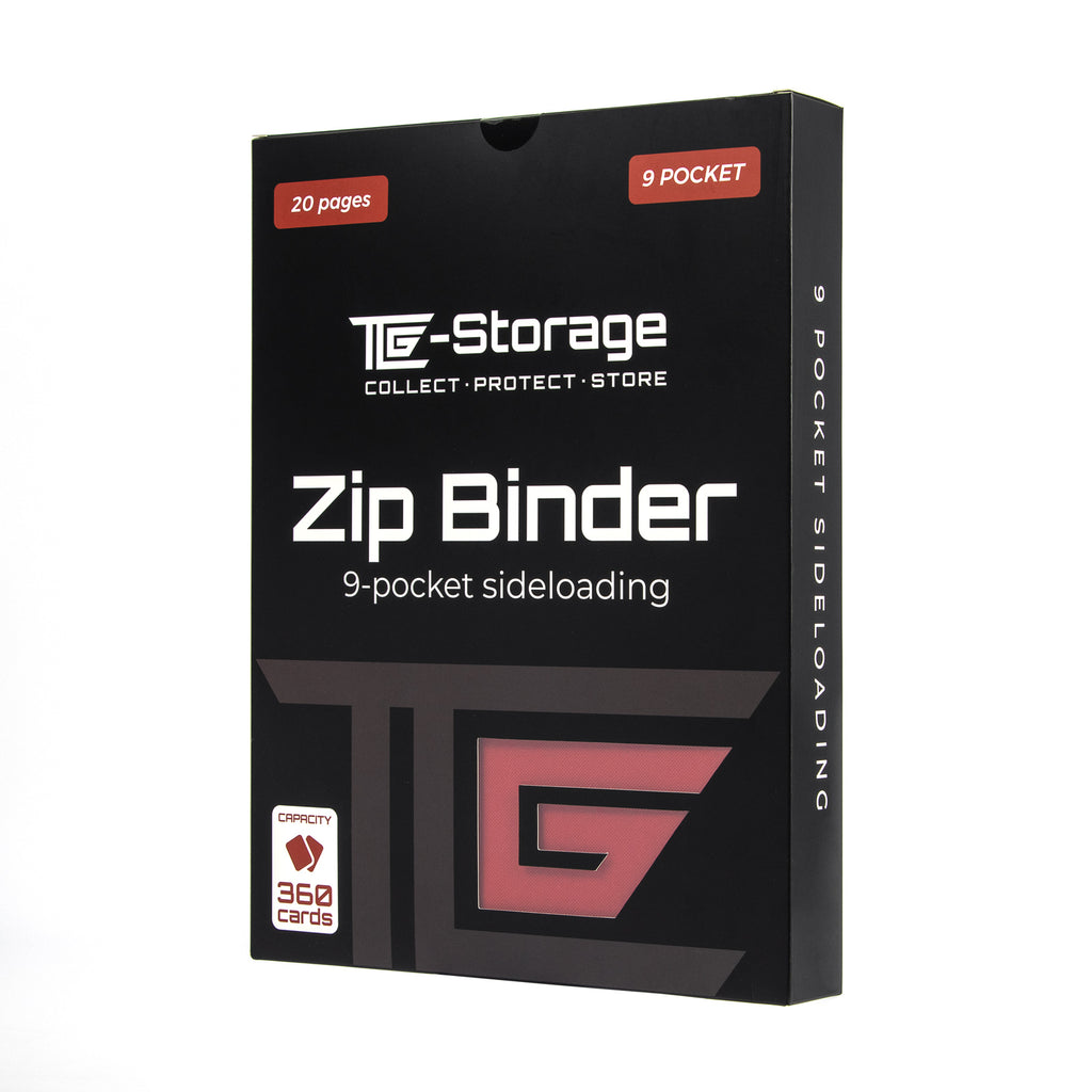 9-Pocket Zip Binder red - TCG-Storage