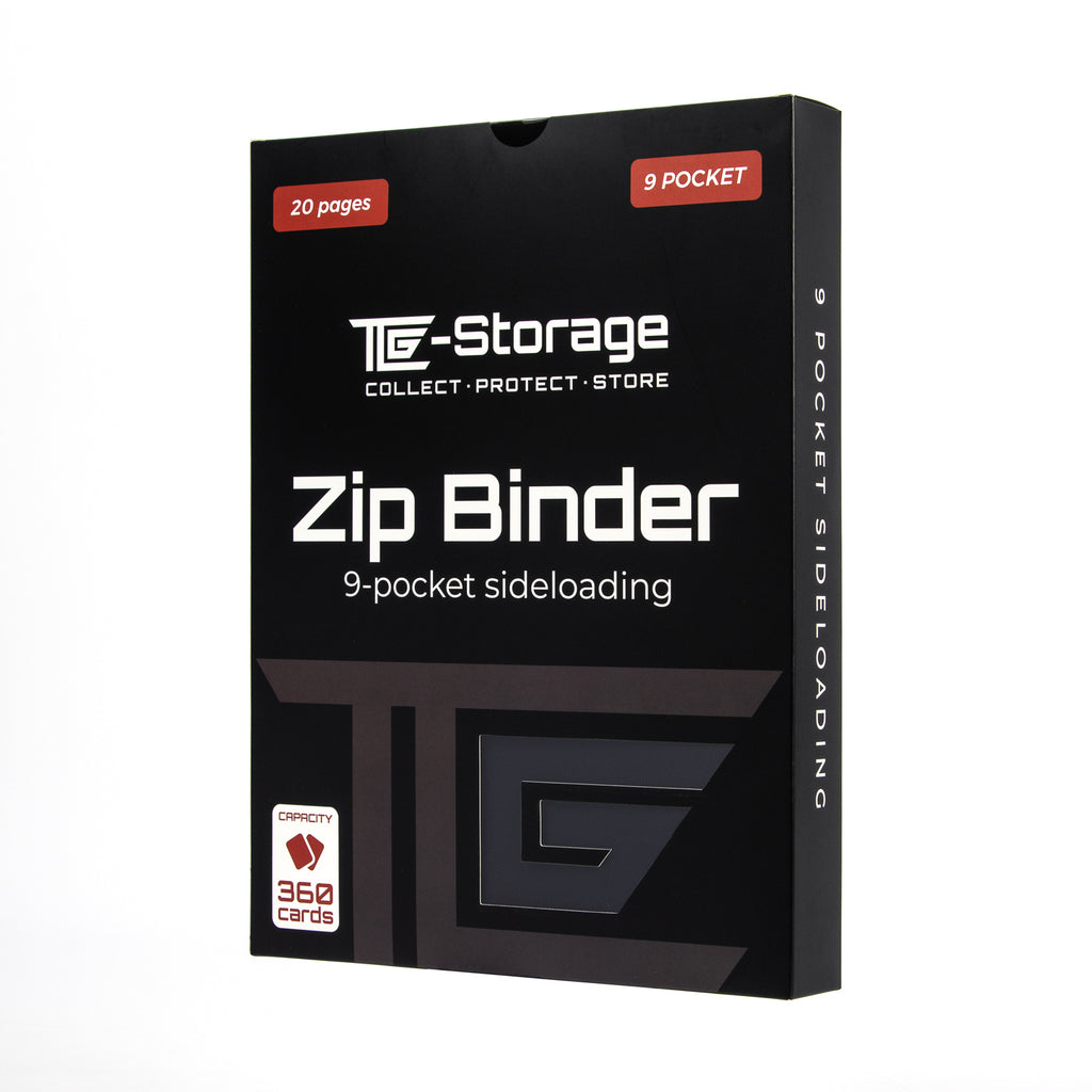 9-Pocket Zip Binder black - TCG-Storage