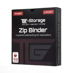 4-Pocket Toploader Zip Binder black - TCG-Storage
