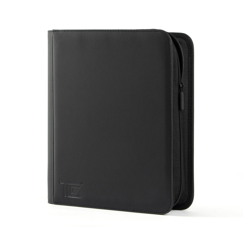 4-Pocket Toploader Zip Binder black - TCG-Storage