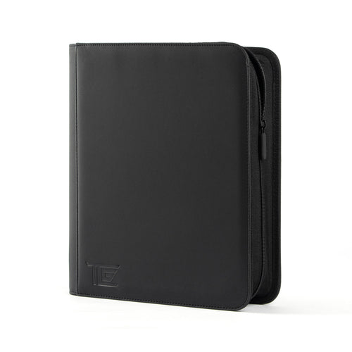 4-Pocket Toploader Zip Binder black - TCG-Storage